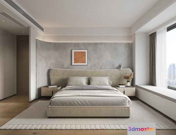 Cozy Bedroom 3D Model - 23120 - VRAY Render
