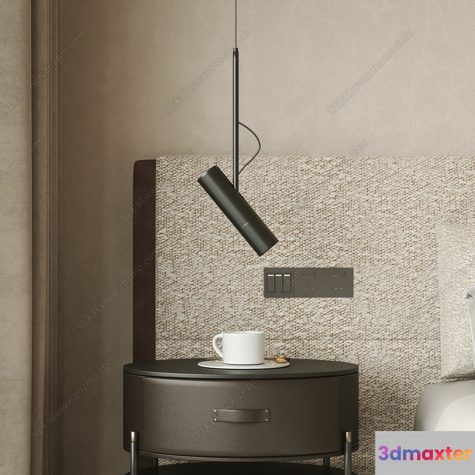 Modern Hanging Light Fixture 3D Model - 10050 - VRAY Render
