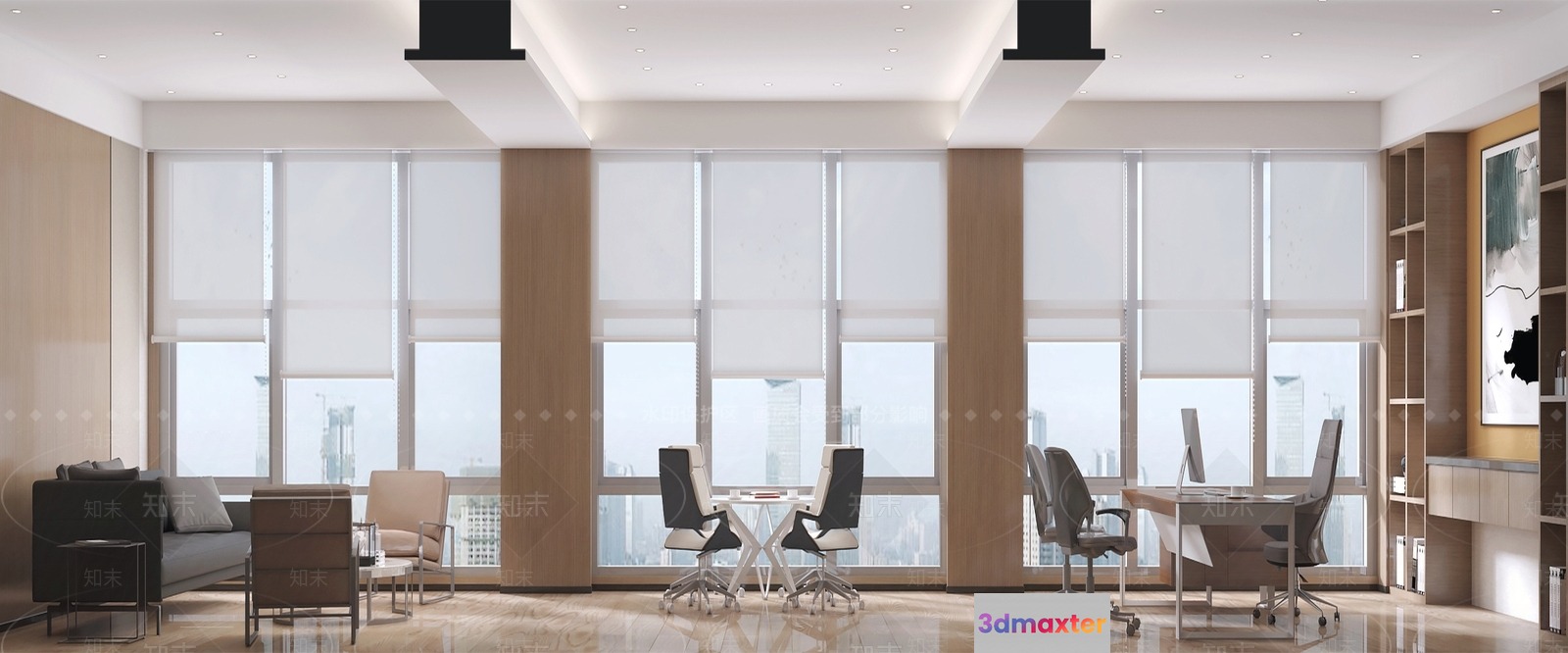 Modern Conference Room 3D Model - 15077 - VRAY Render