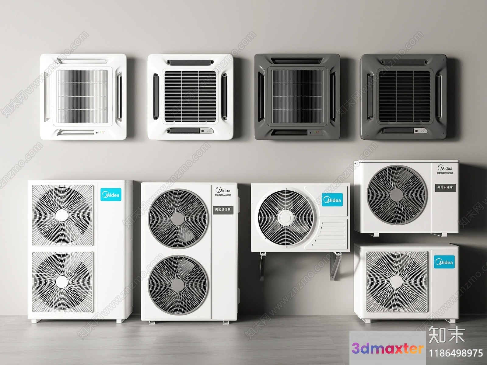 Air Conditioning Units 3D Model - 18391 - VRAY Render