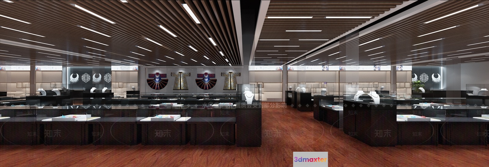 Modern Jewelry Store 3D Model - 8672 - VRAY Render