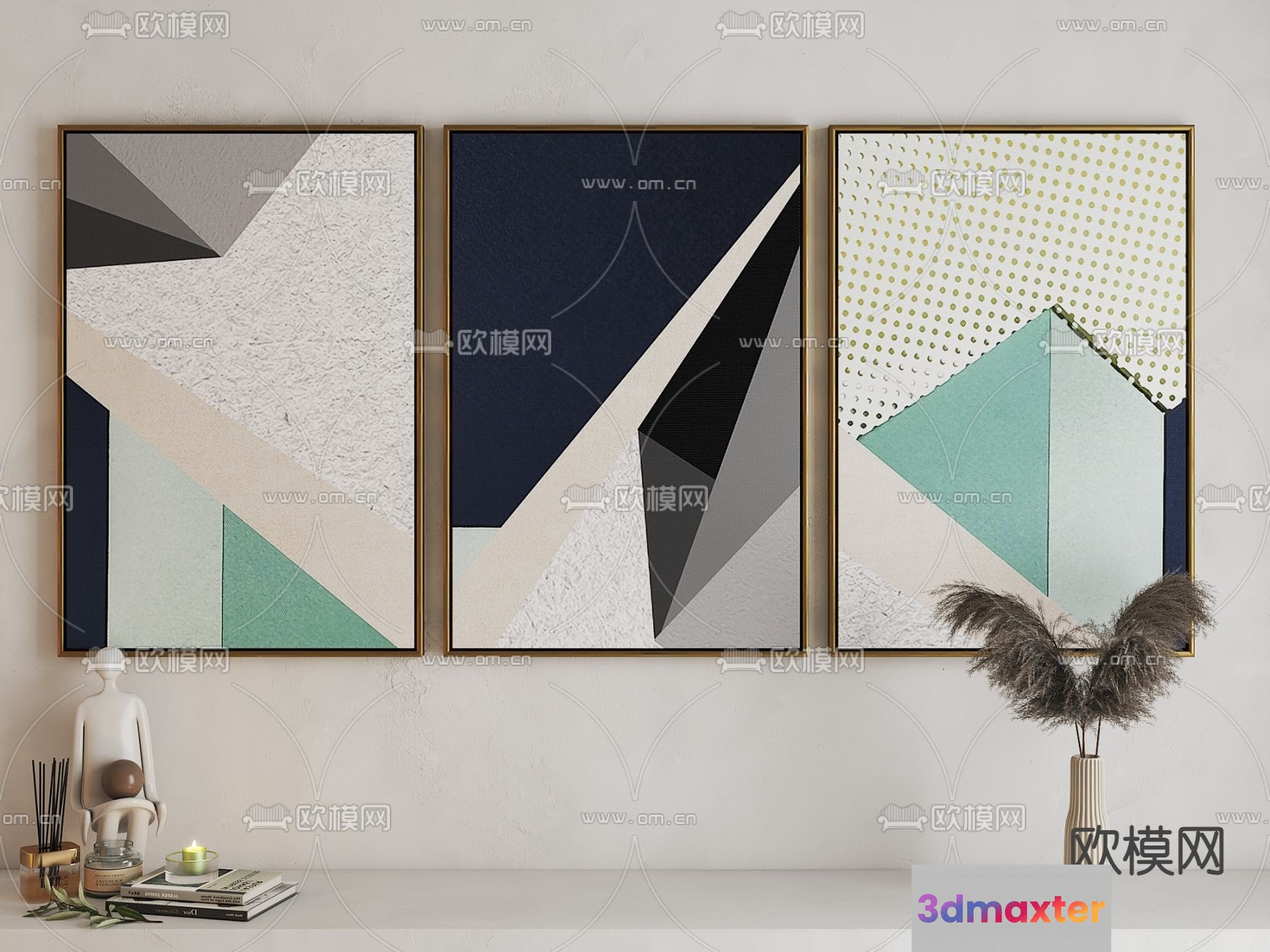 Modern Home Decor 3D Model - 8838 - VRAY Render