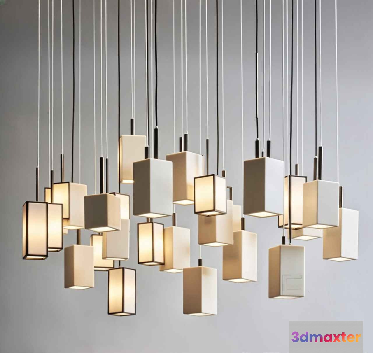 Modern Hanging Lights 3D Model - 13249 - VRAY Render