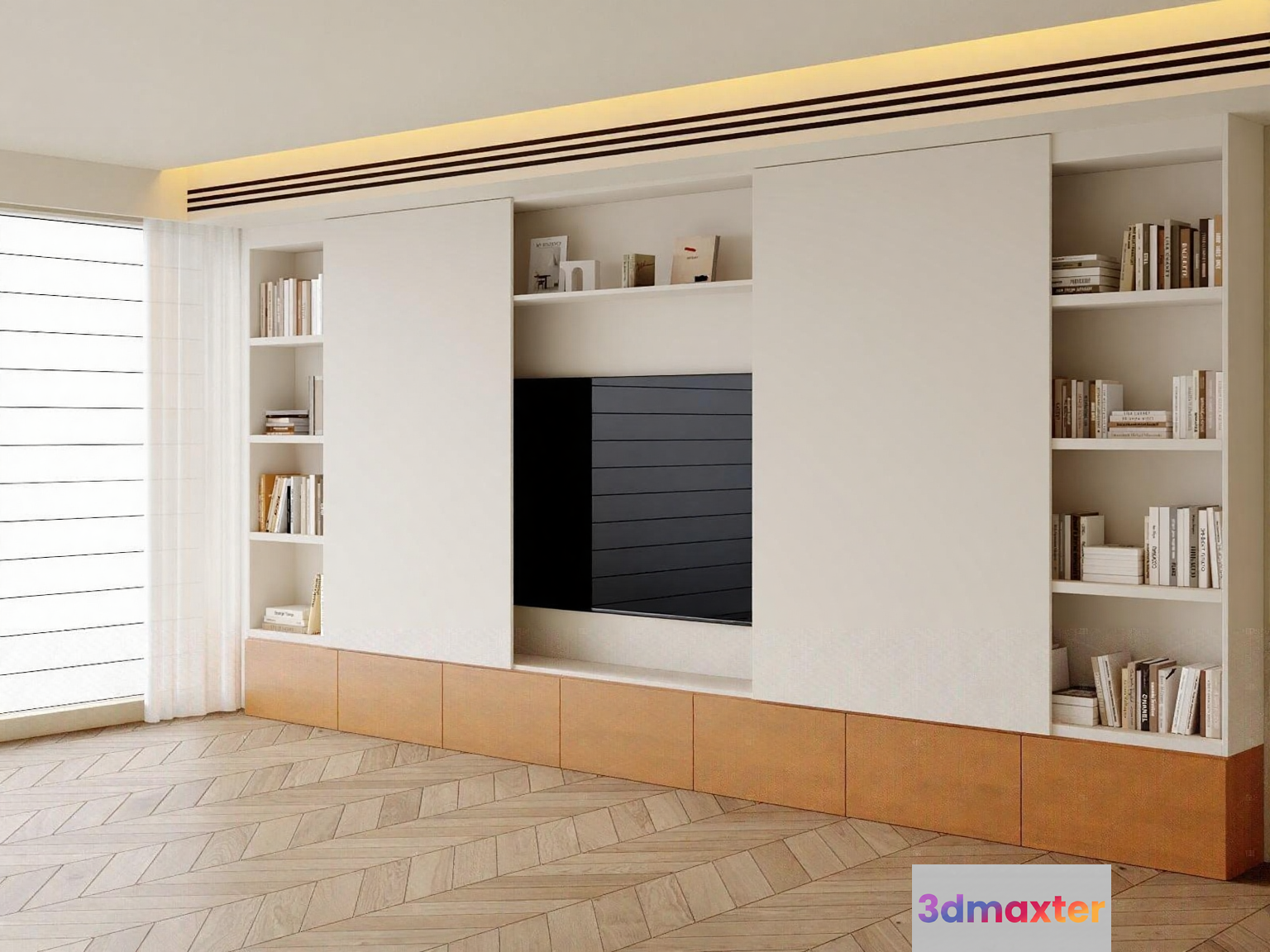 Modern Living Room 3D Model - 6715 - CORONA Render