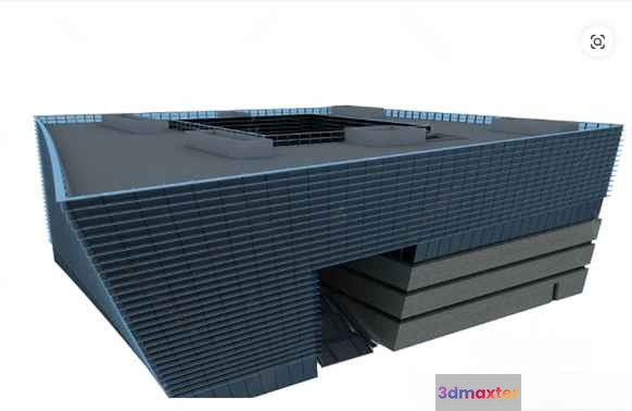 A 3D Building Model 3D Model - 8249 - VRAY Render