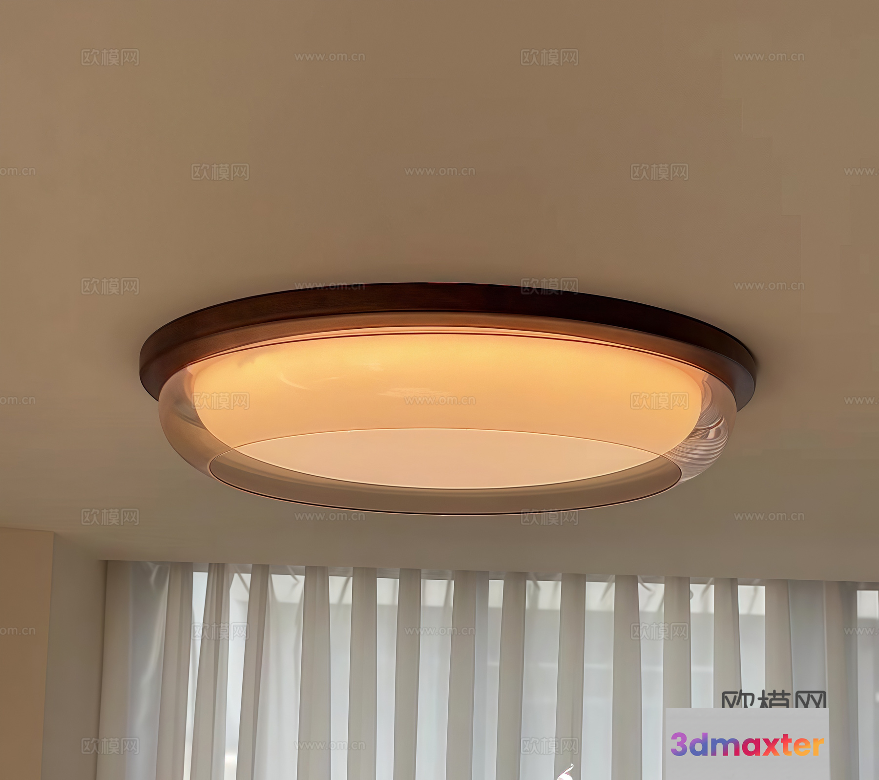 Gold Light Fixture 3D Model - 22459 - VRAY Render