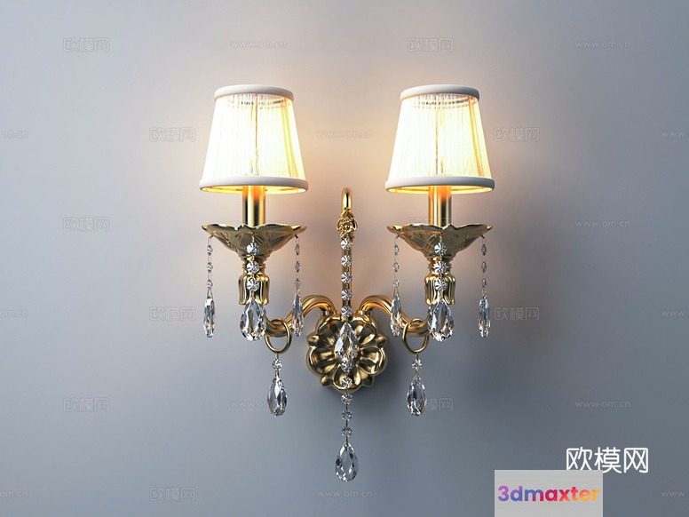 Gold Light Fixture 3D Model - 11742 - VRAY Render