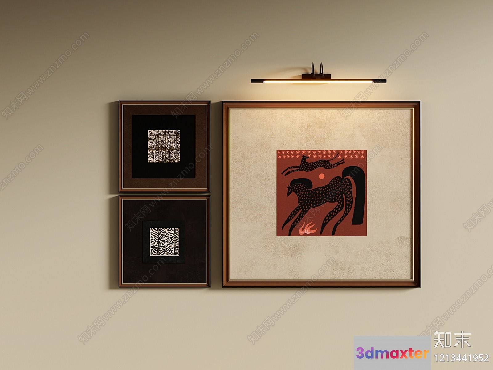 Modern Living Room 3D Model - 20988 - VRAY Render