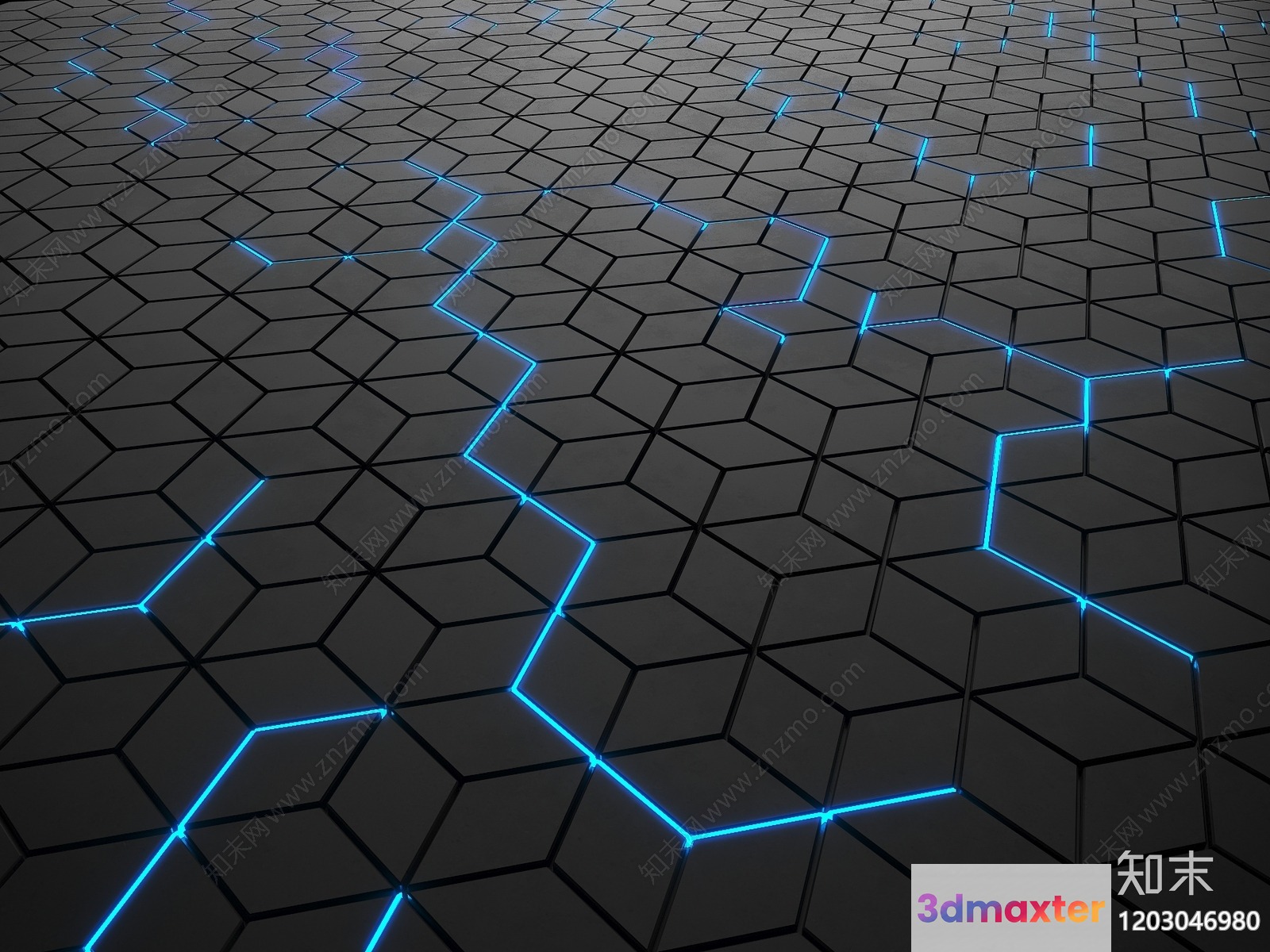 A Futuristic-Looking Floor 3D Model - 23091 - VRAY Render