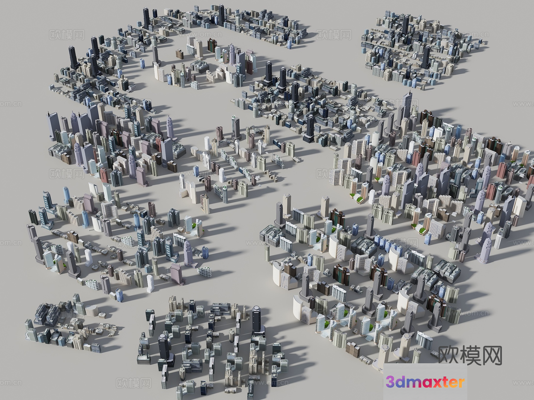 A 3D Cityscape 3D Model - 5436 - VRAY Render