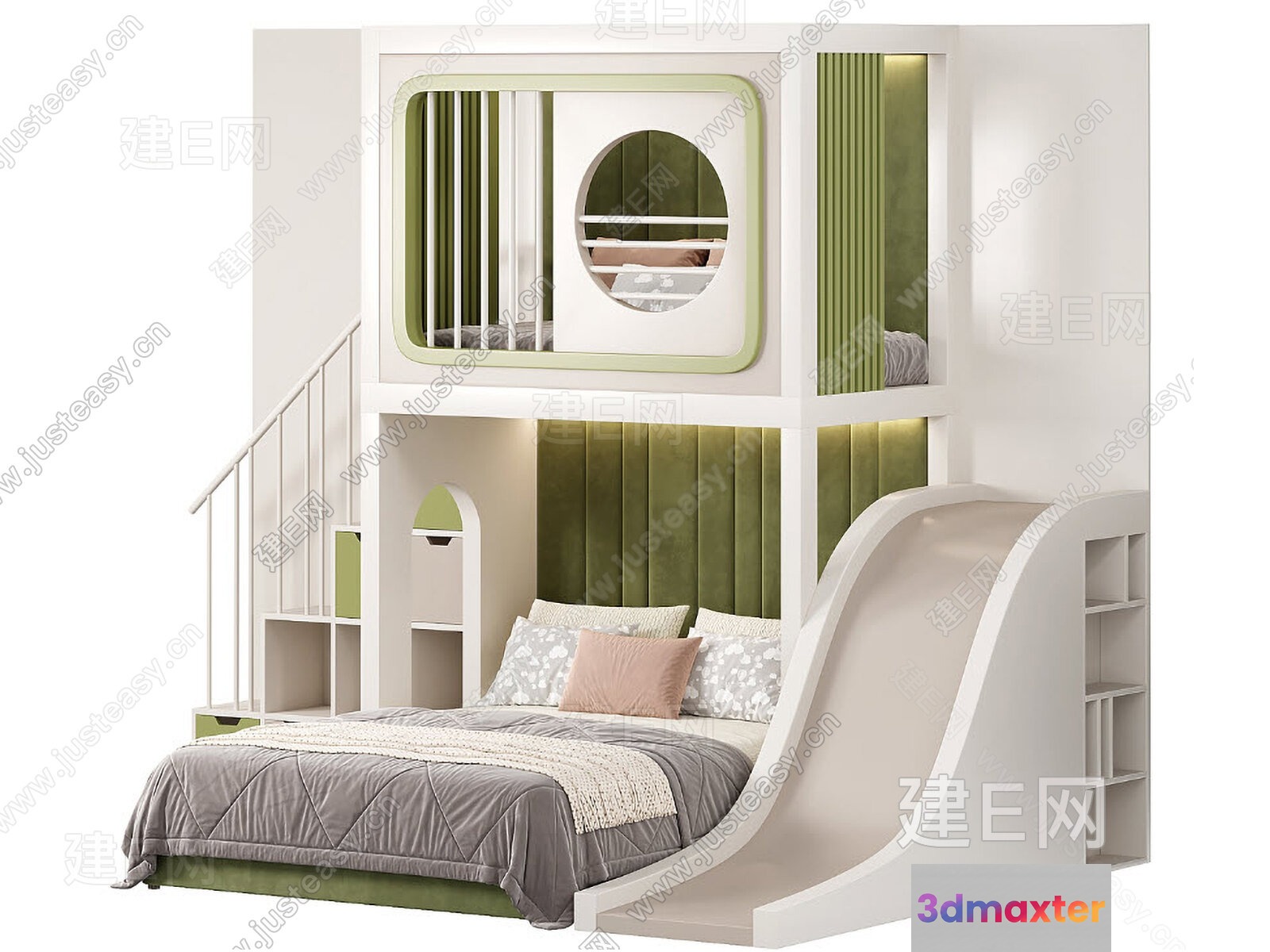 Cozy Children'S Bedroom 3D Model - 15973 - VRAY Render