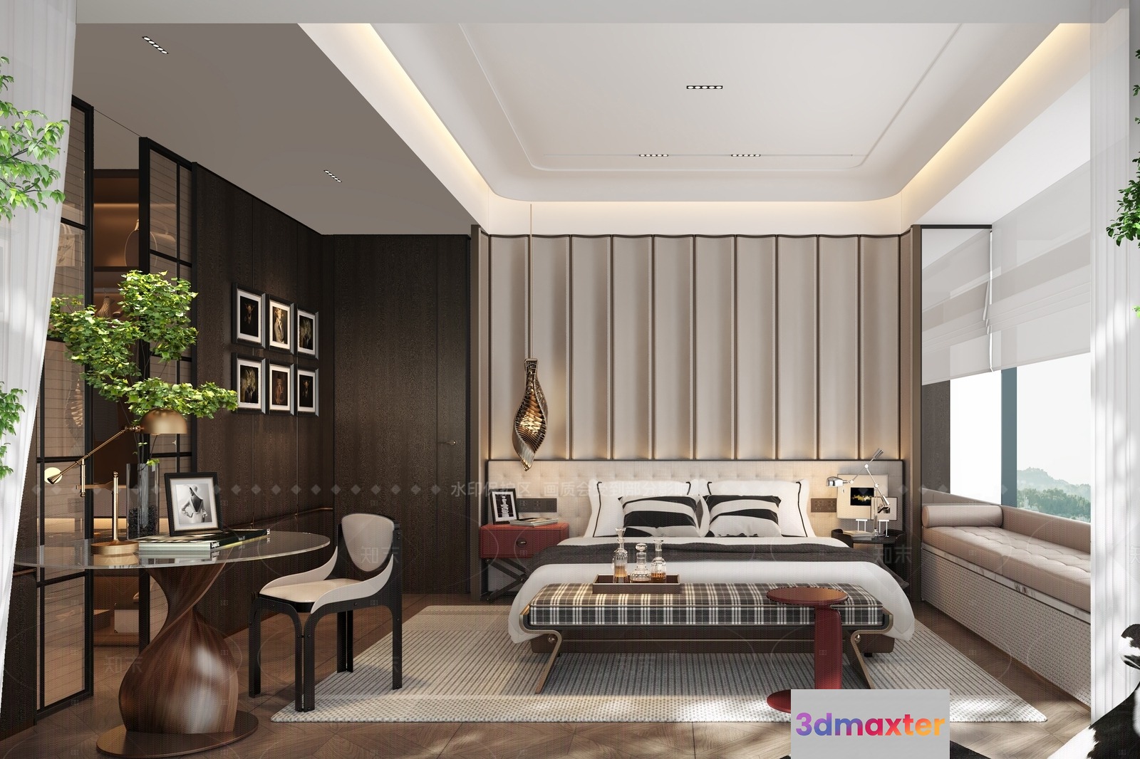 Cozy Bedroom 3D Model - 22750 - VRAY Render