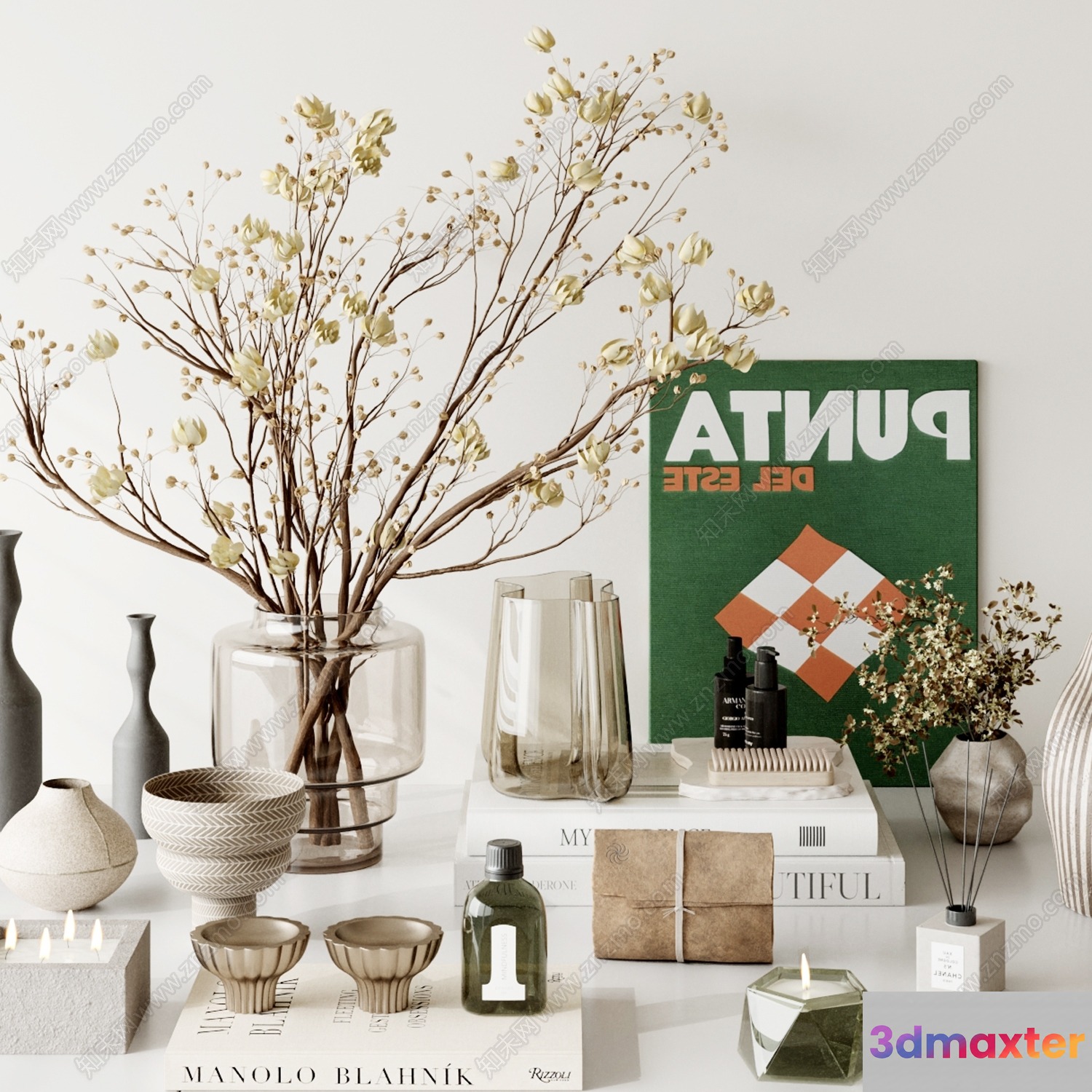 Modern Home Decor 3D Model - 9648 - VRAY Render