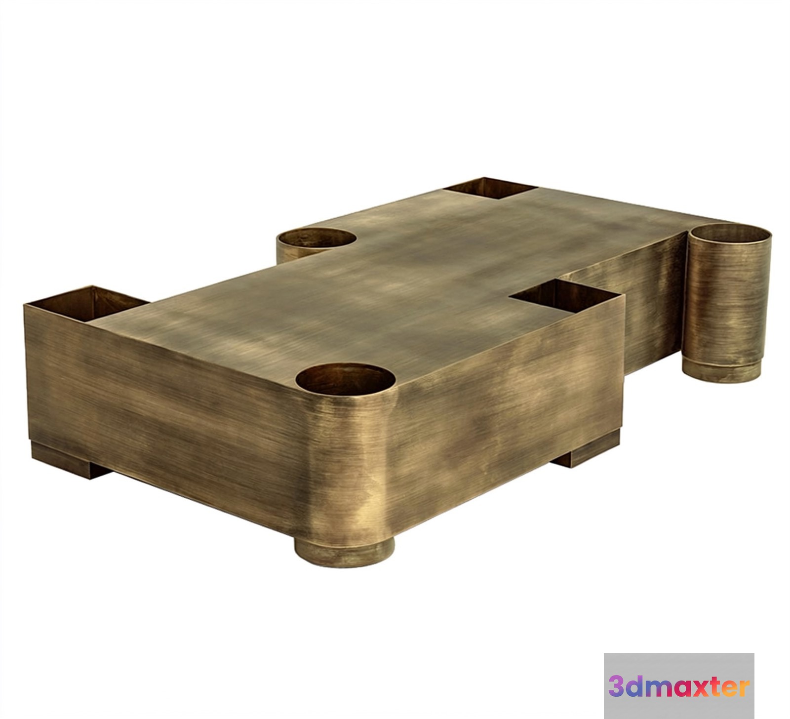A Wooden Coffee Table 3D Model - 23492 - VRAY Render