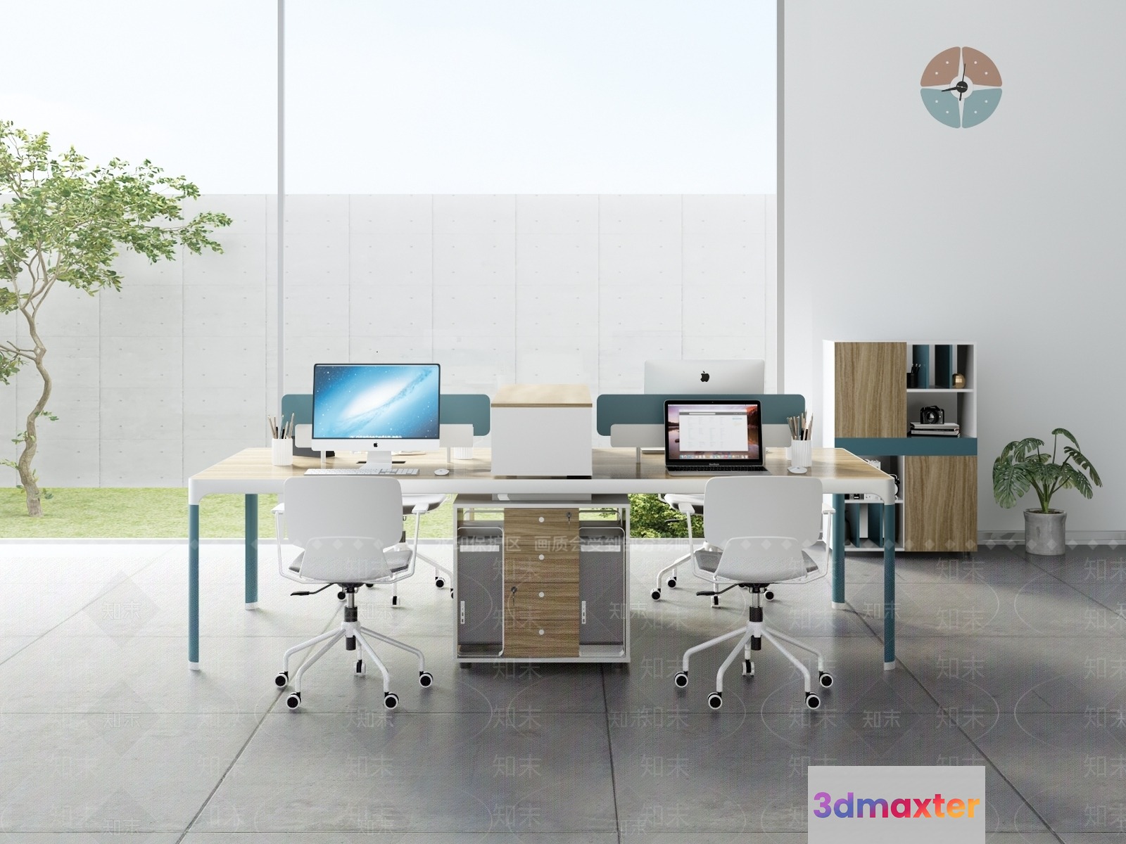 Modern Office Space 3D Model - 20114 - VRAY Render