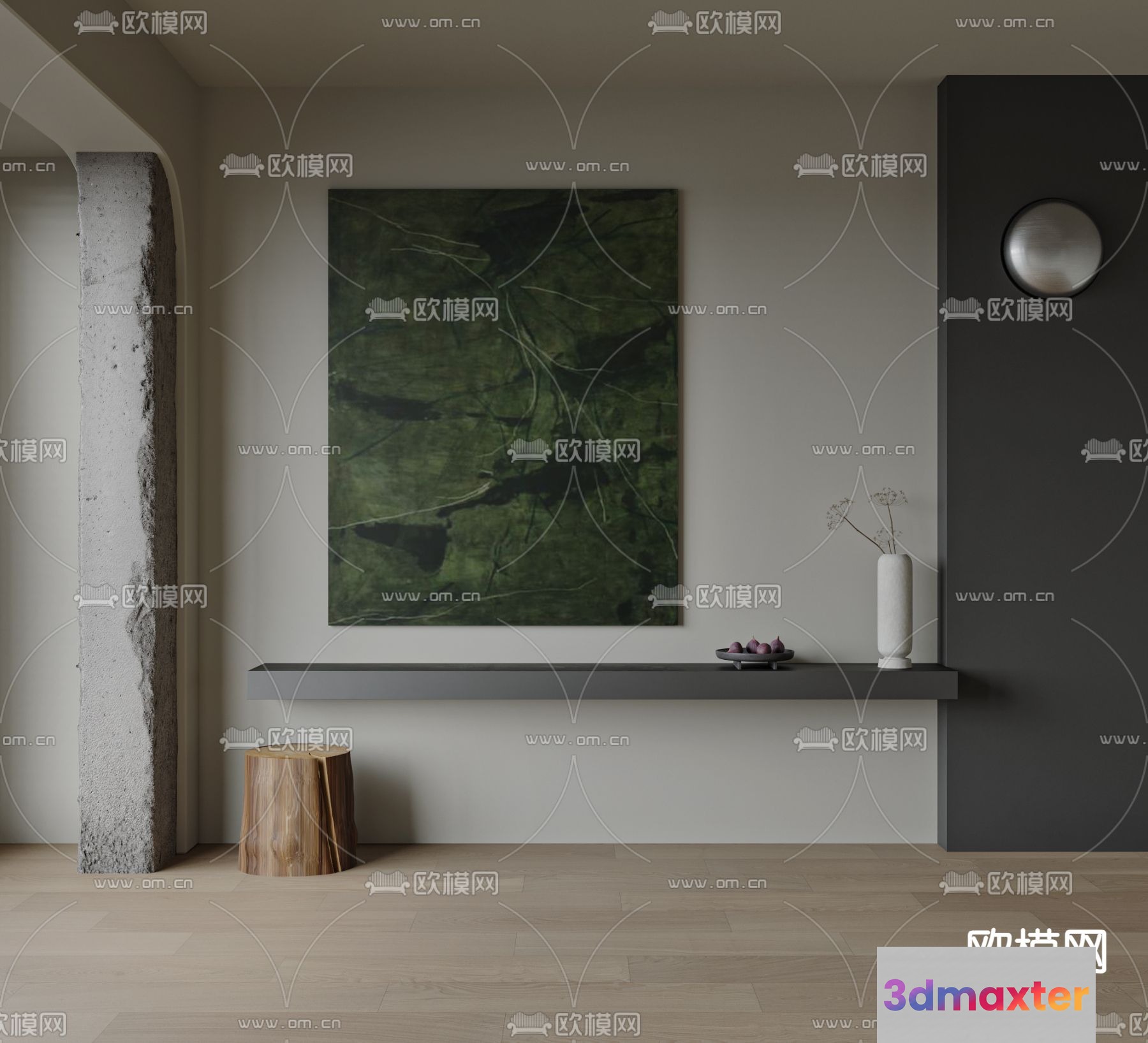 Modern Living Room 3D Model - 5726 - VRAY Render