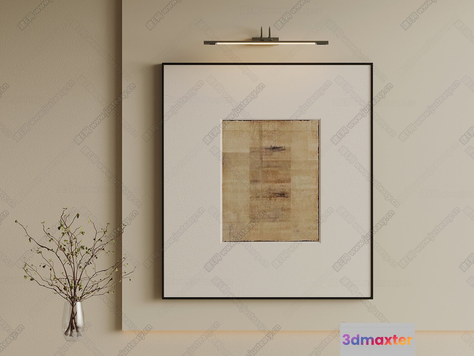 Minimalist Artwork 3D Model - 3426 - VRAY Render