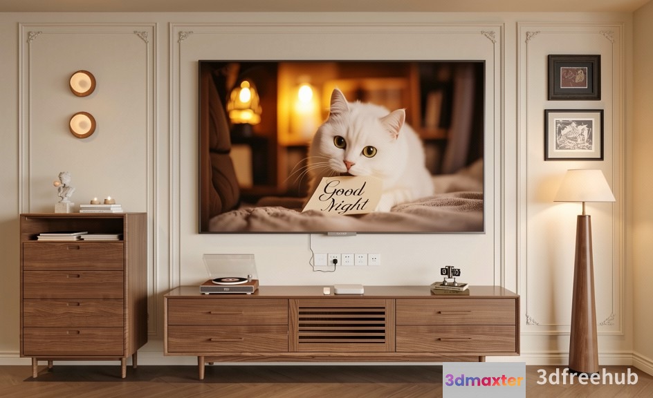 Modern Living Room 3D Model - 18903 - VRAY Render