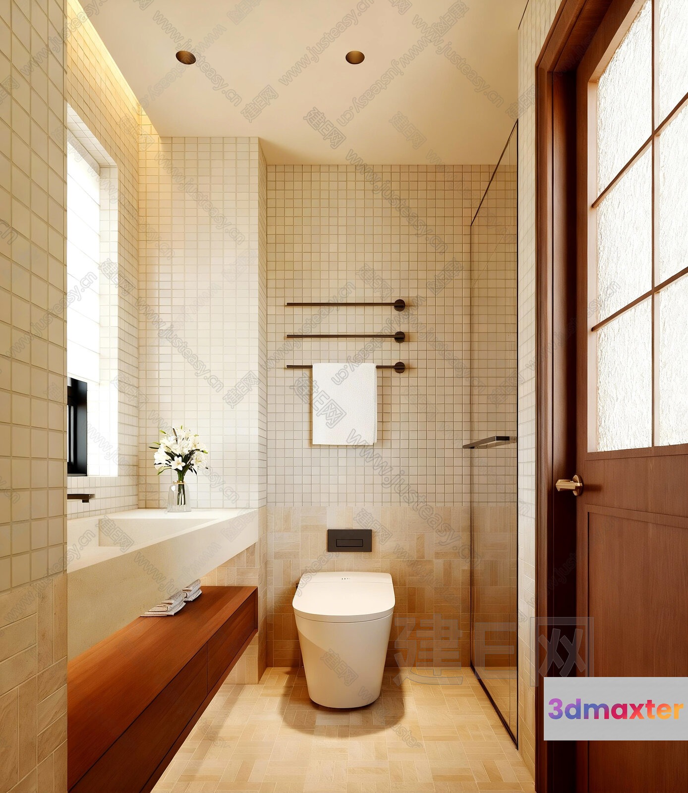 Modern Bathroom 3D Model - 4486 - CORONA Render