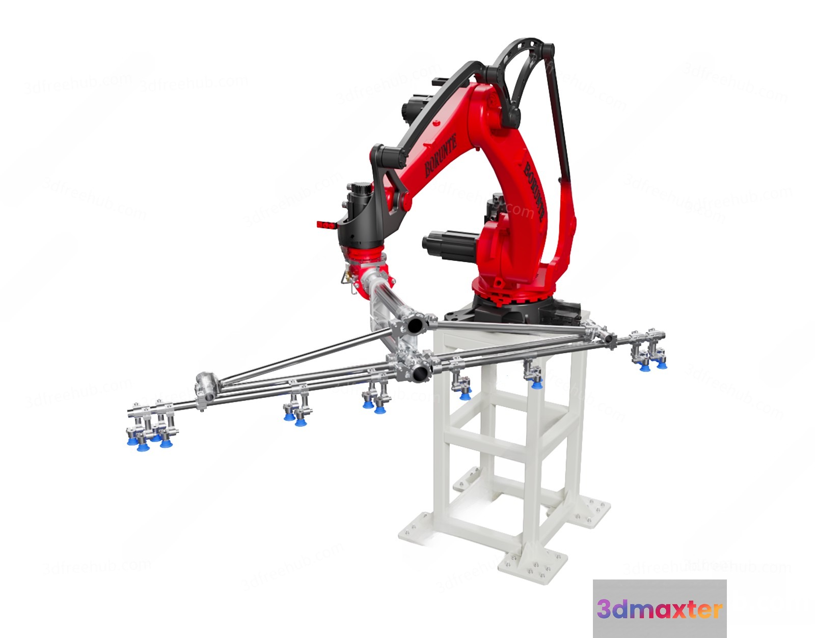 Industrial Robot Arm 3D Model - 20950 - VRAY Render