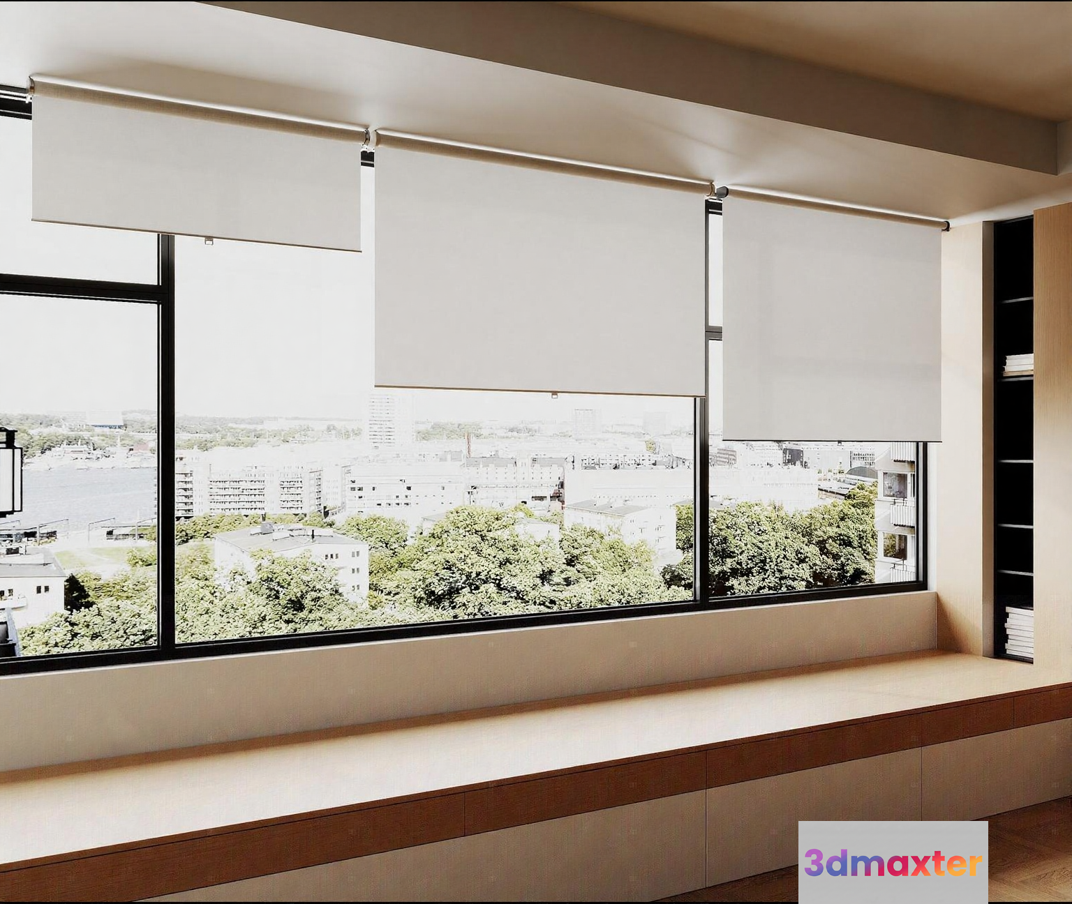 White Blinds 3D Model - 14525 - CORONA Render