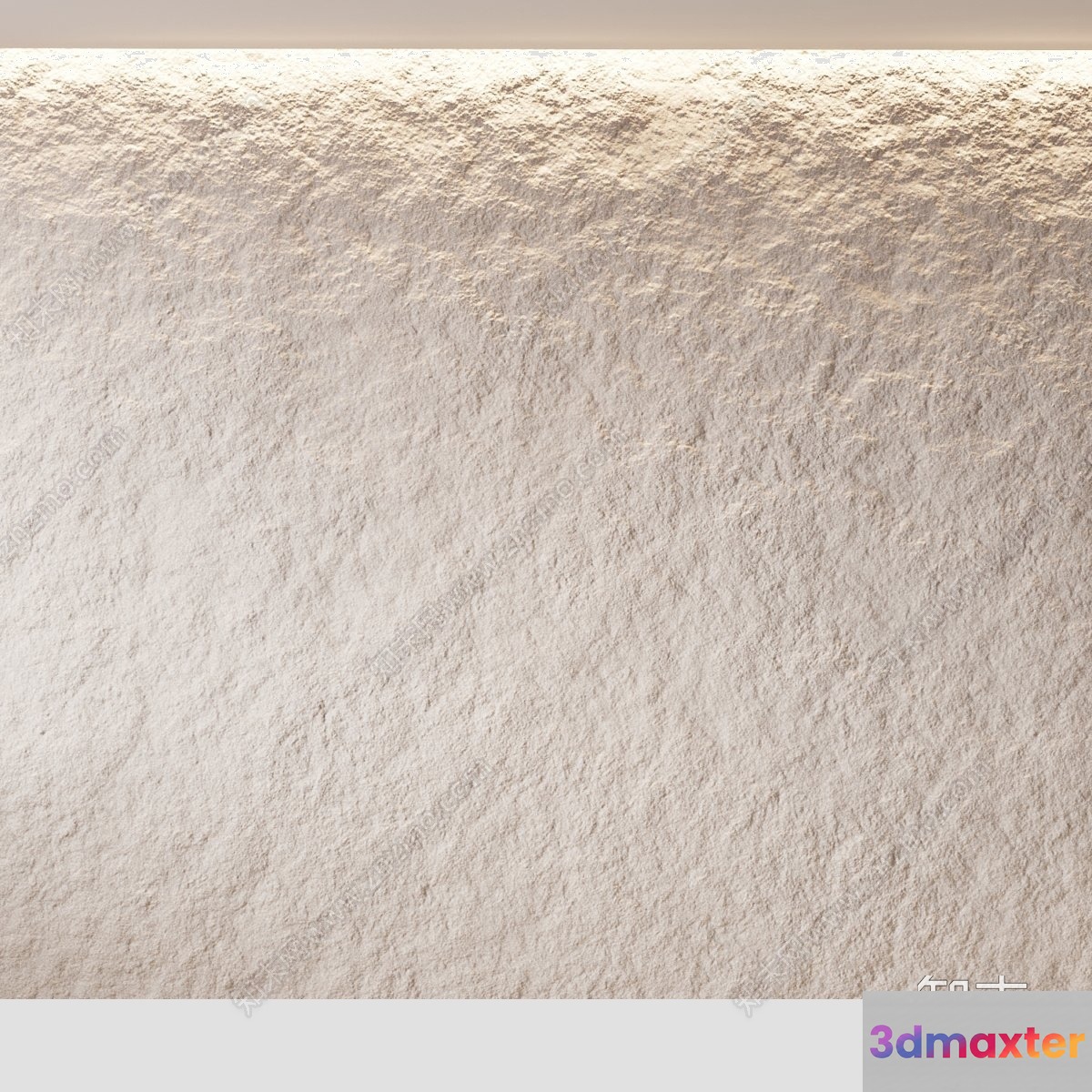 Textured White Wall 3D Model - 10478 - VRAY Render
