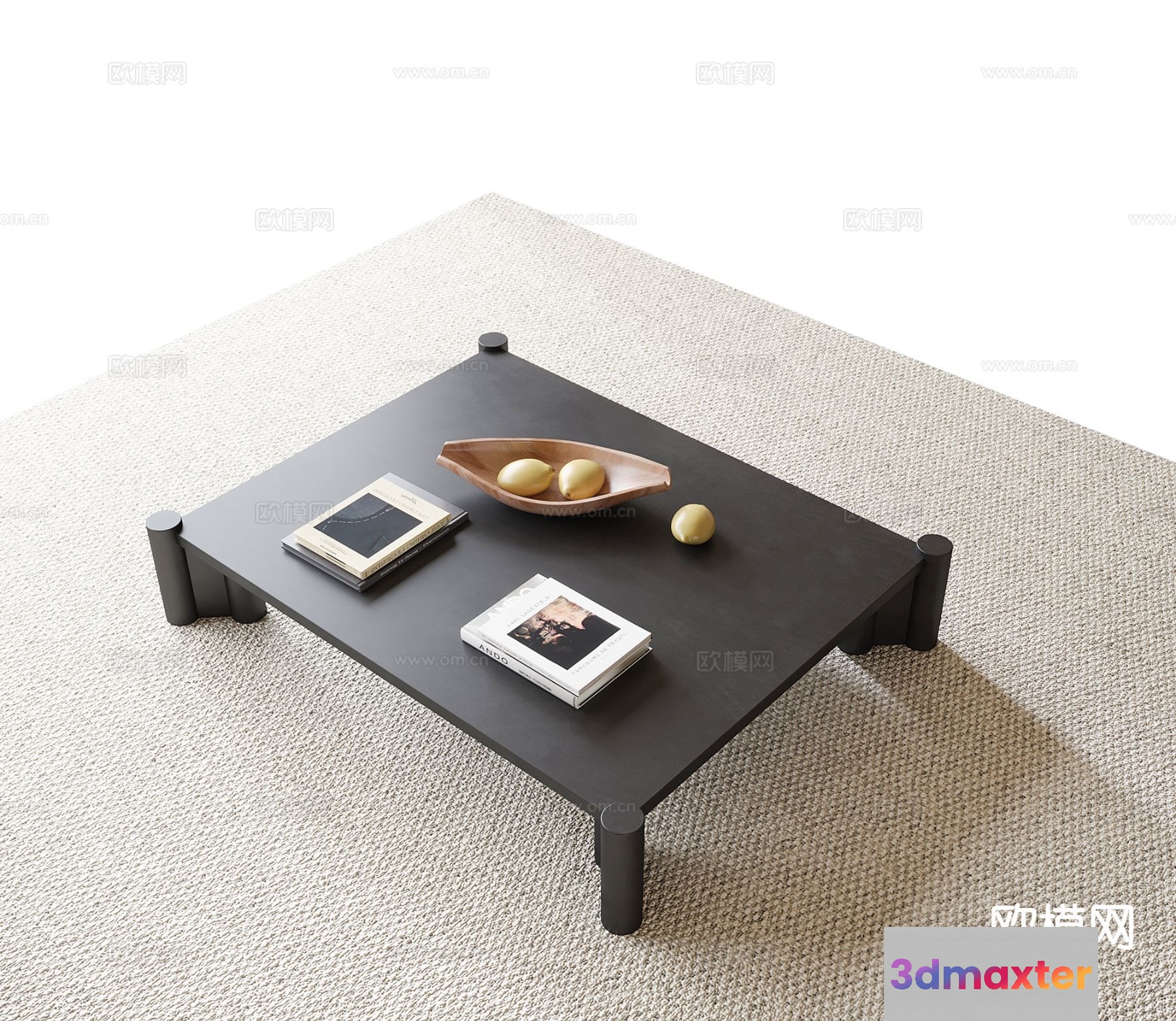 Modern Minimalist Coffee Table 3D Model - 2183 - VRAY Render