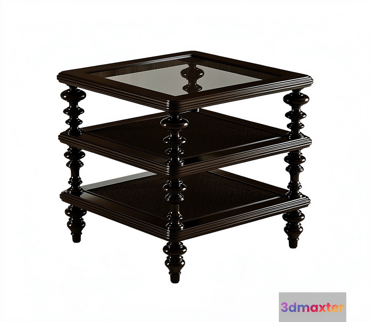 Dark Brown End Table 3D Model - 22944 - VRAY Render
