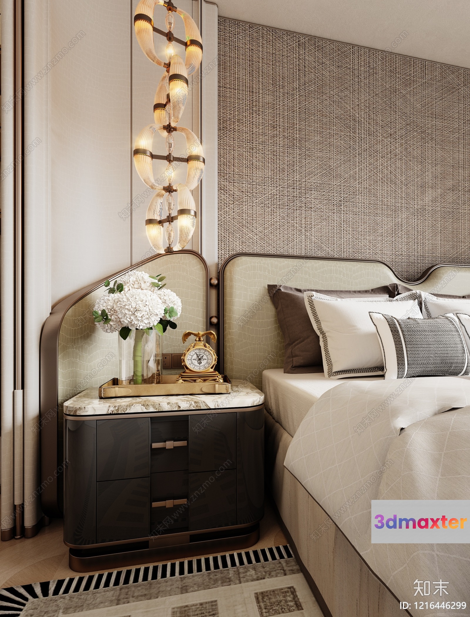 Cozy Bedroom 3D Model - 14172 - VRAY Render