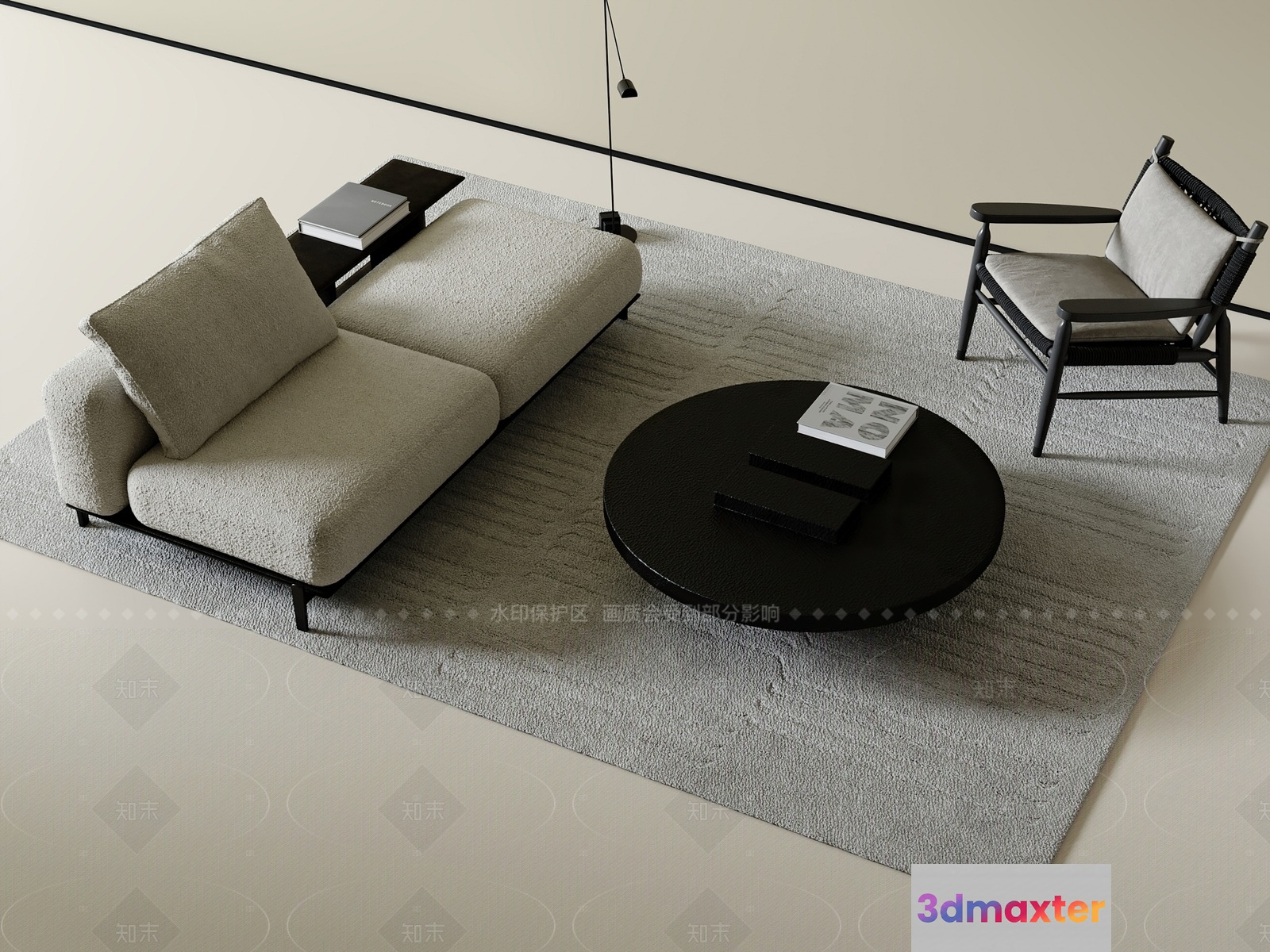 Modern Living Room 3D Model - 8697 - CORONA Render