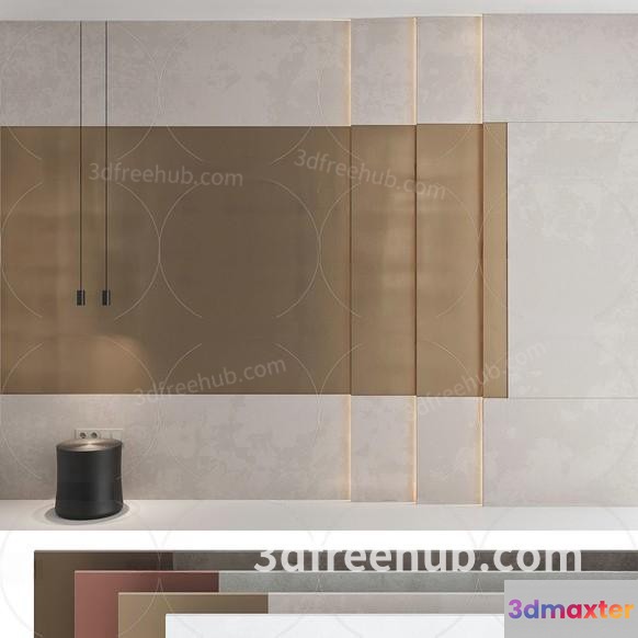 Modern Kitchen Backsplash 3D Model - 20559 - VRAY Render