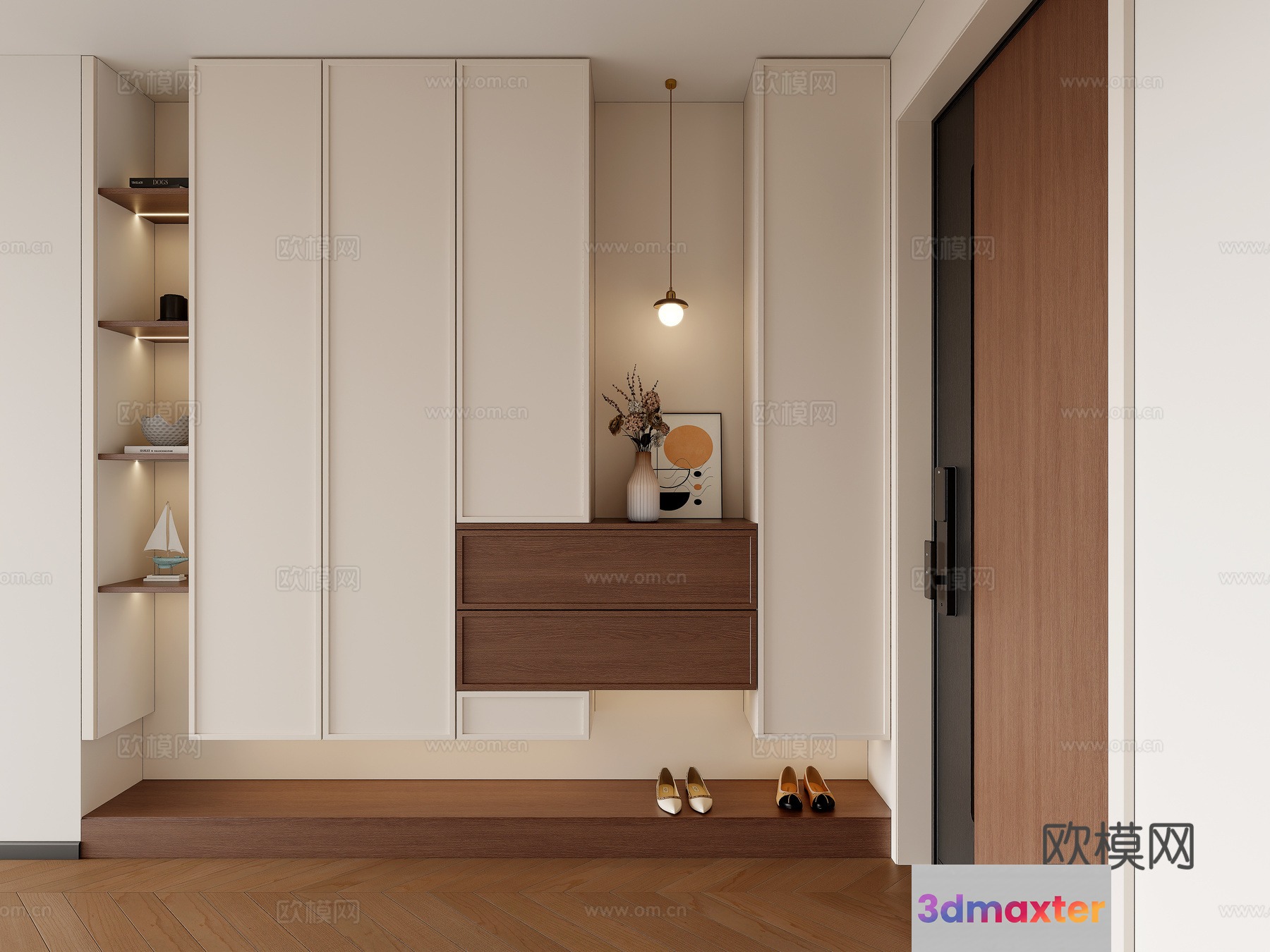 Modern Entranceway 3D Model - 16917 - VRAY Render