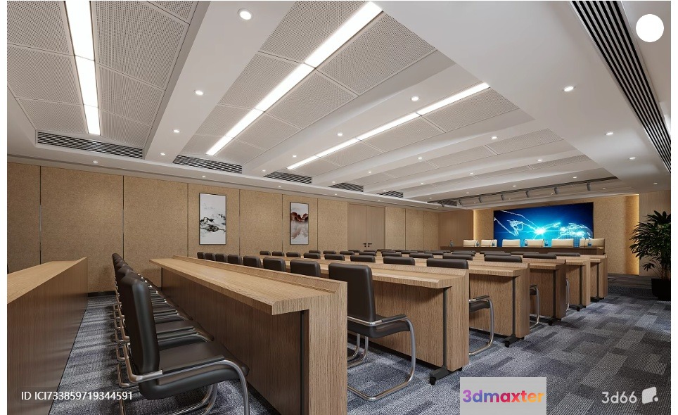 A Conference Room 3D Model - 13631 - VRAY Render