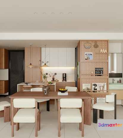 Modern Living Room 3D Model - 18081 - CORONA Render