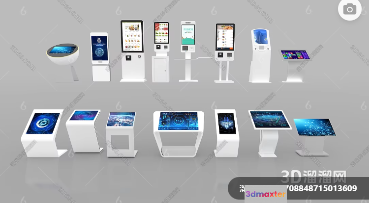 Modern Digital Displays 3D Model - 4225 - VRAY Render