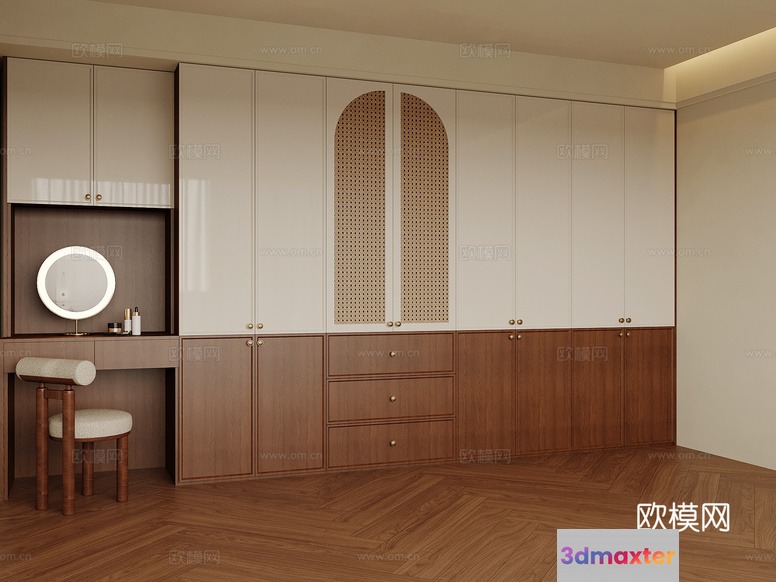 A Modern Dressing Room 3D Model - 11410 - VRAY Render
