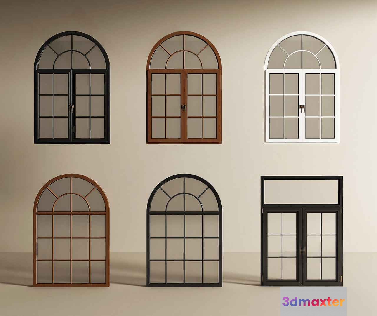 Wooden Window Frames 3D Model - 15915 - VRAY Render