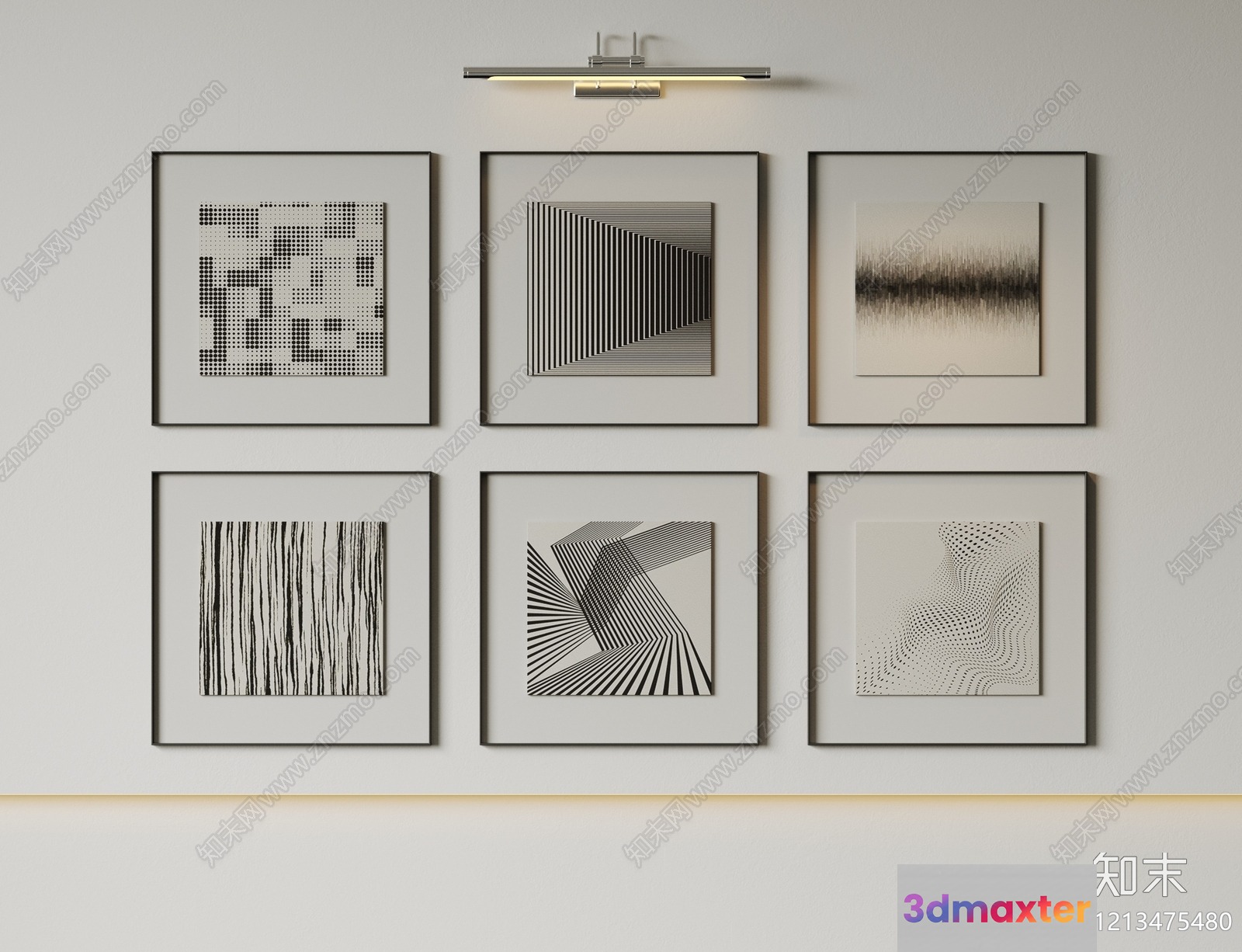 Abstract Art Collection 3D Model - 9540 - VRAY Render