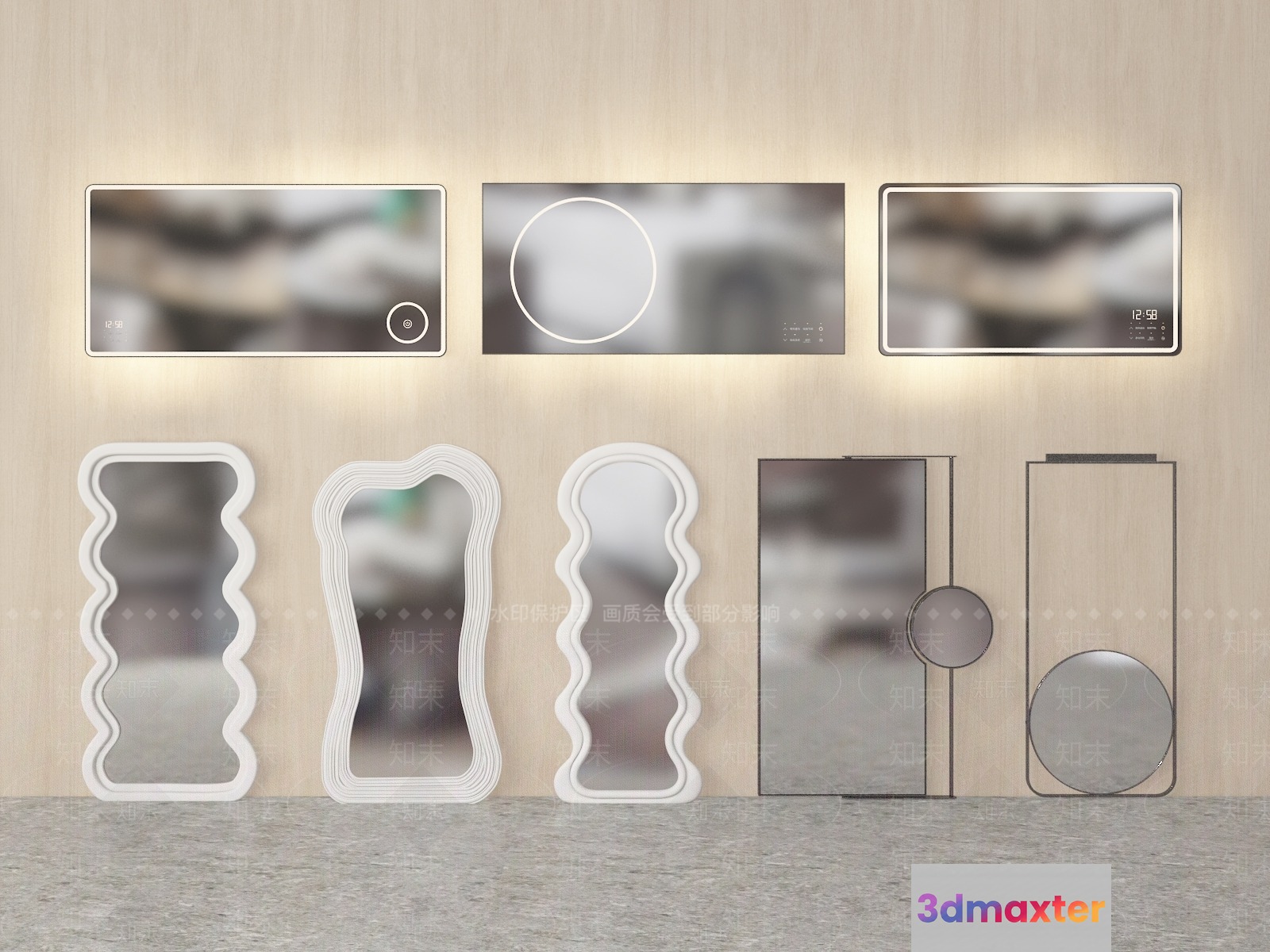 Modern Wall Art 3D Model - 11546 - VRAY Render