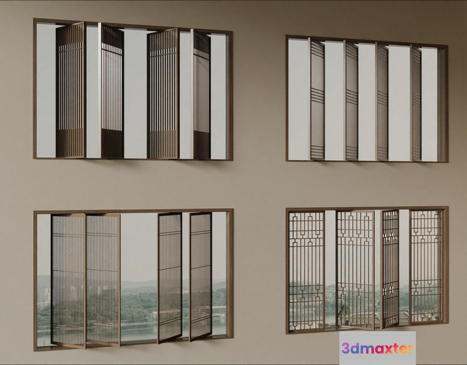 Modern Window Designs 3D Model - 4866 - VRAY Render