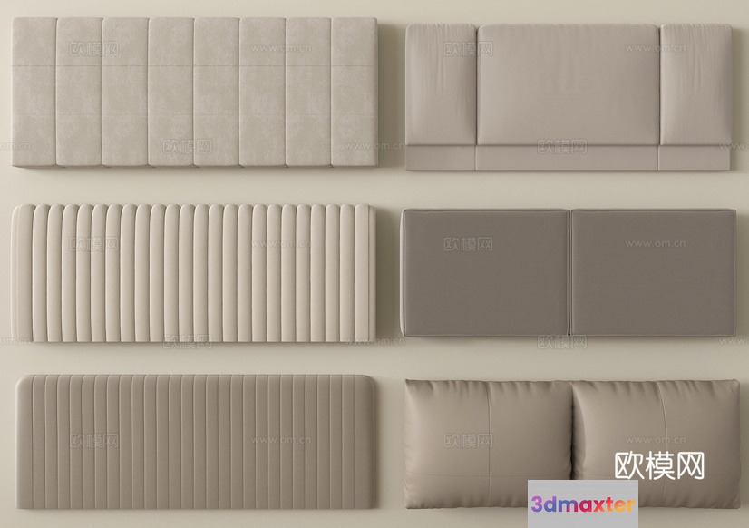 Modern Beige Furniture 3D Model - 15691 - VRAY Render