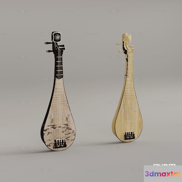 A Musical Instrument 3D Model - 5692 - VRAY Render