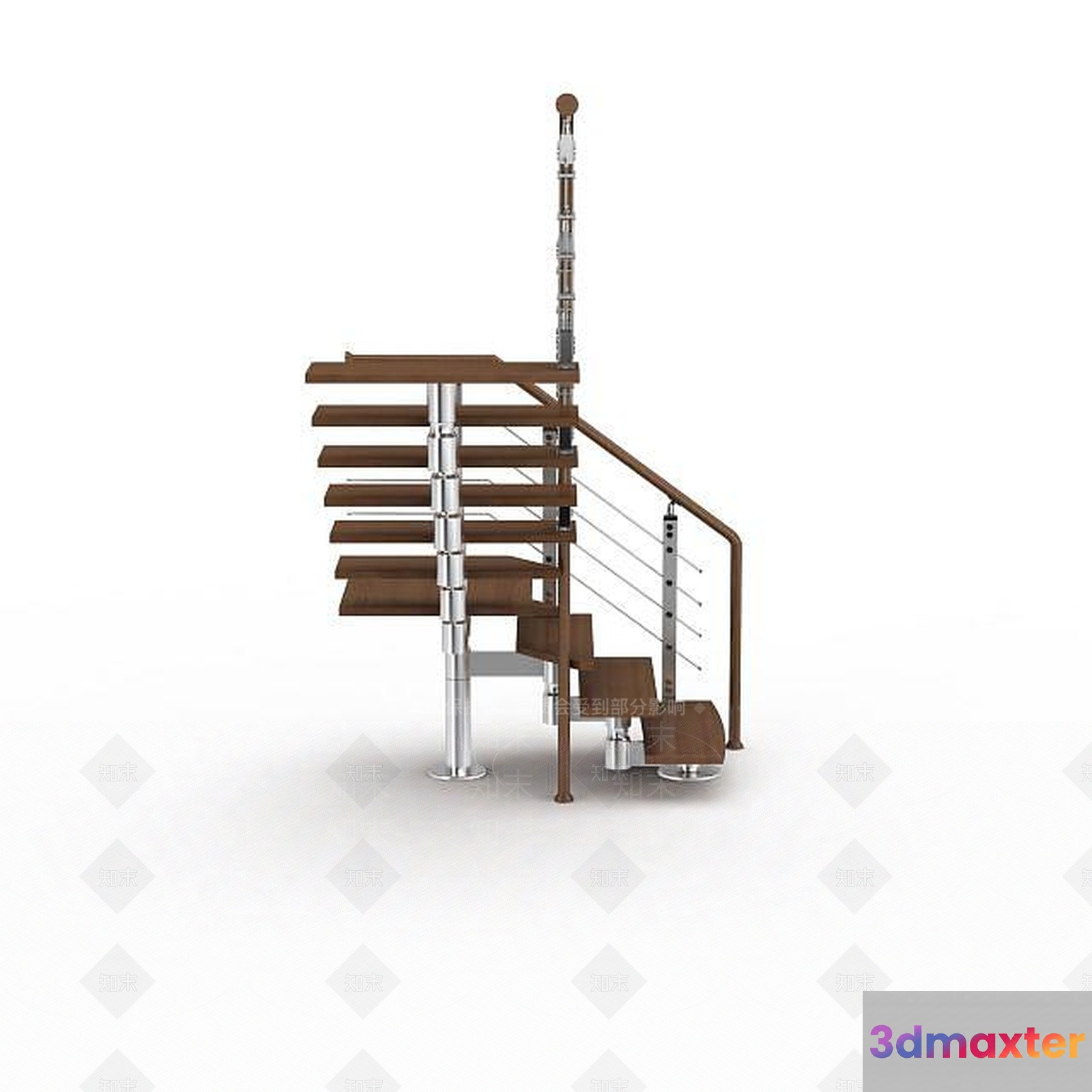A Modern Staircase 3D Model - 15222 - VRAY Render