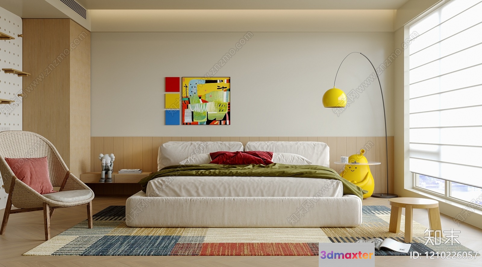 Cozy Bedroom 3D Model - 19246 - VRAY Render