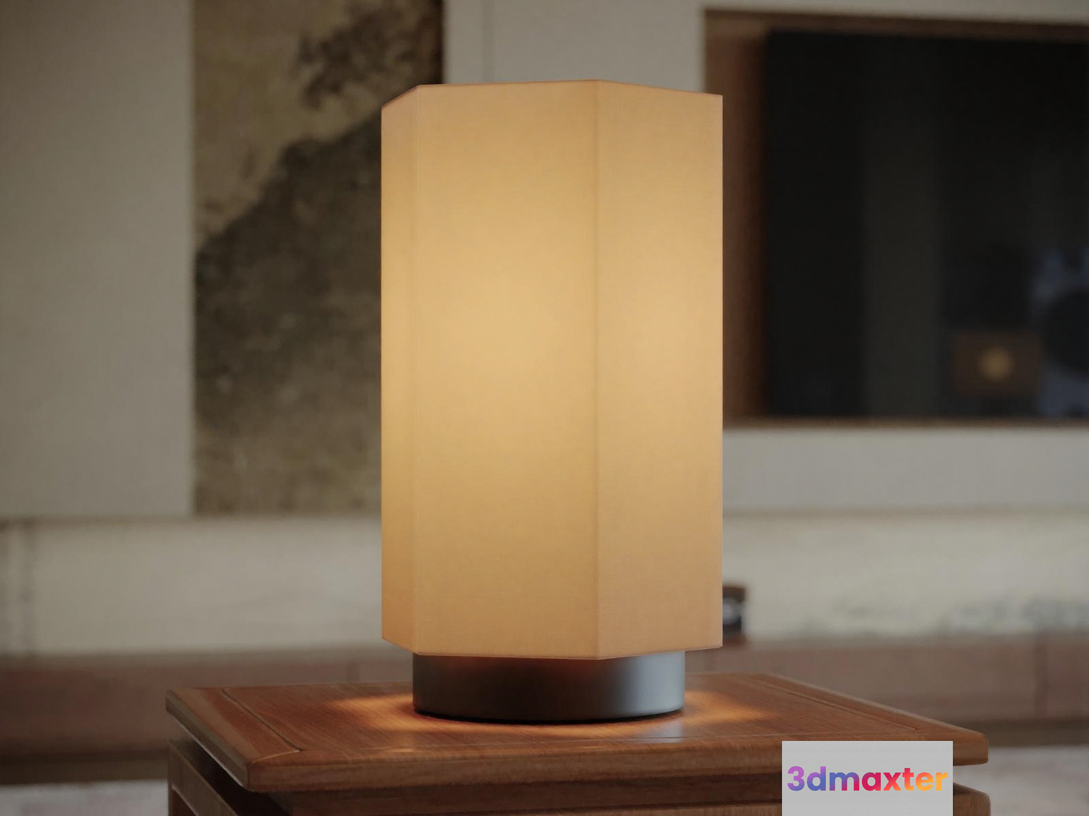 A Table Lamp 3D Model - 14398 - VRAY Render
