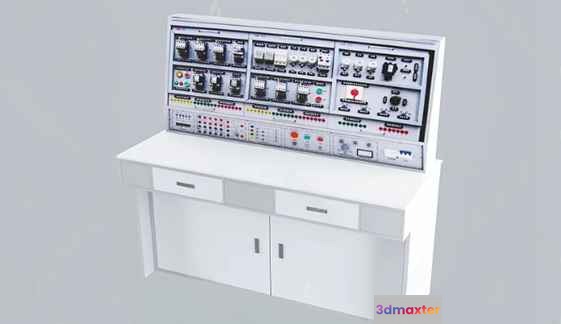 White Control Panel 3D Model - 16226 - VRAY Render