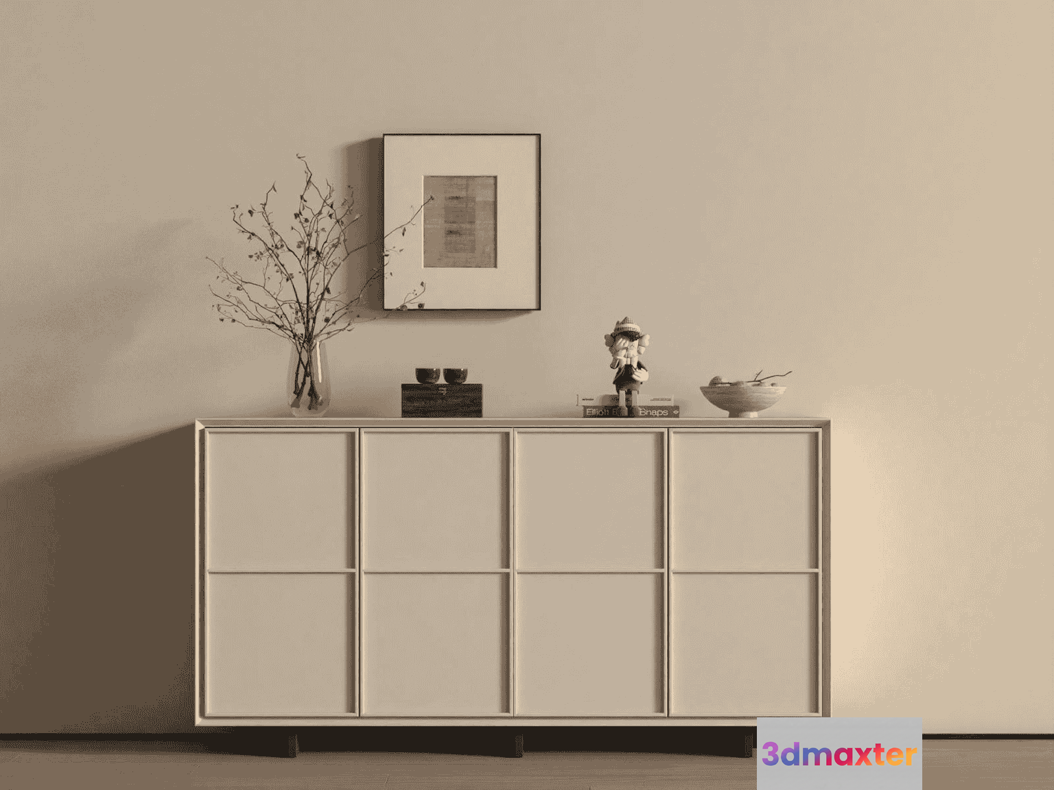 Modern Sideboard Furniture 3D Model - 17549 - VRAY Render