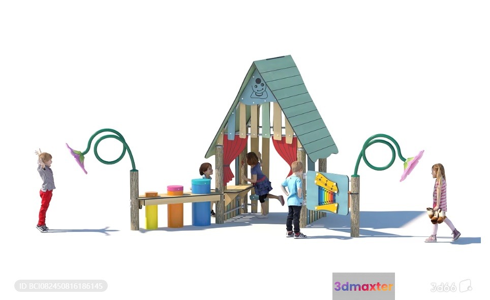 A Children'S Play Structure 3D Model - 9425 - VRAY Render