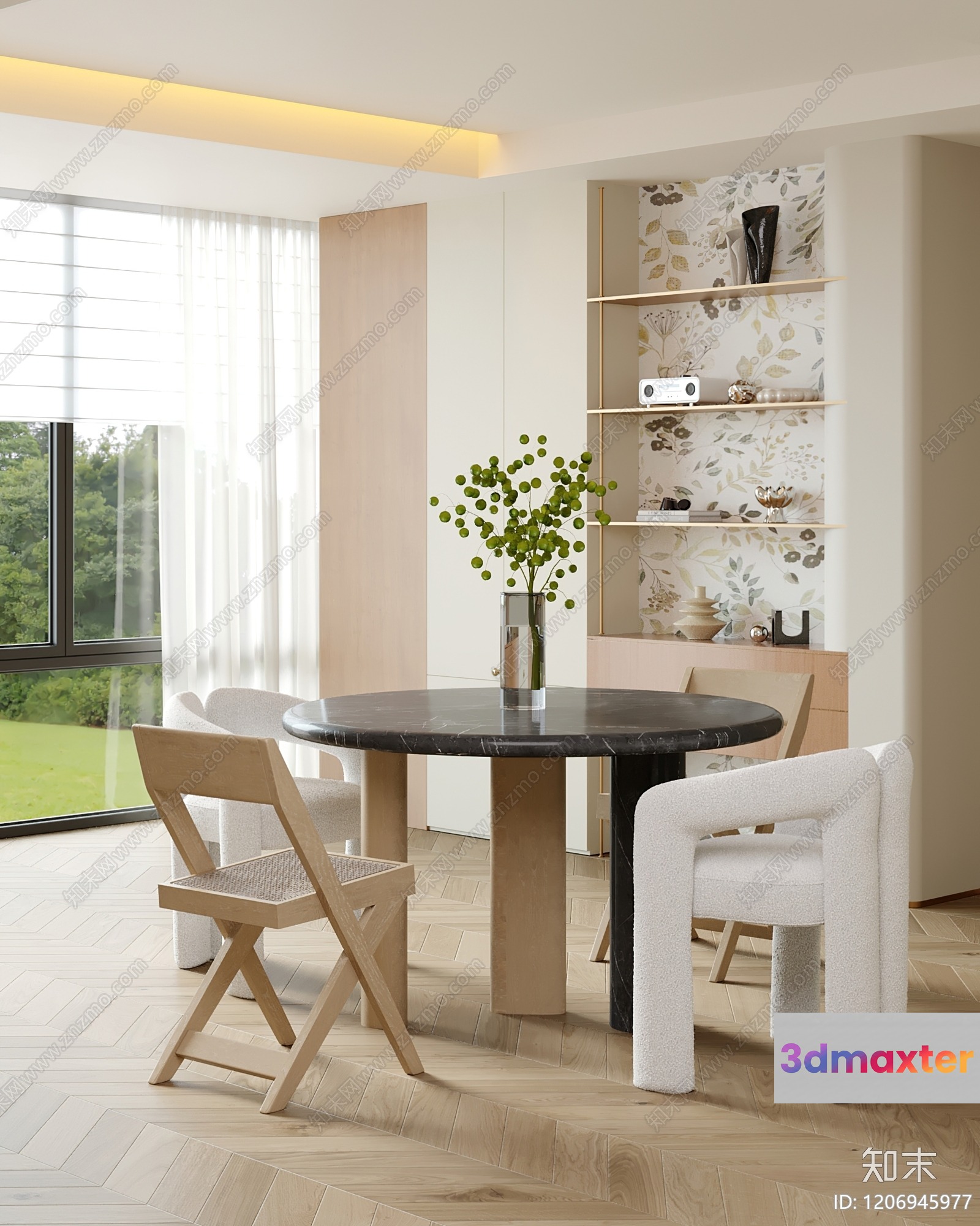 Modern Living Room 3D Model - 10488 - VRAY Render