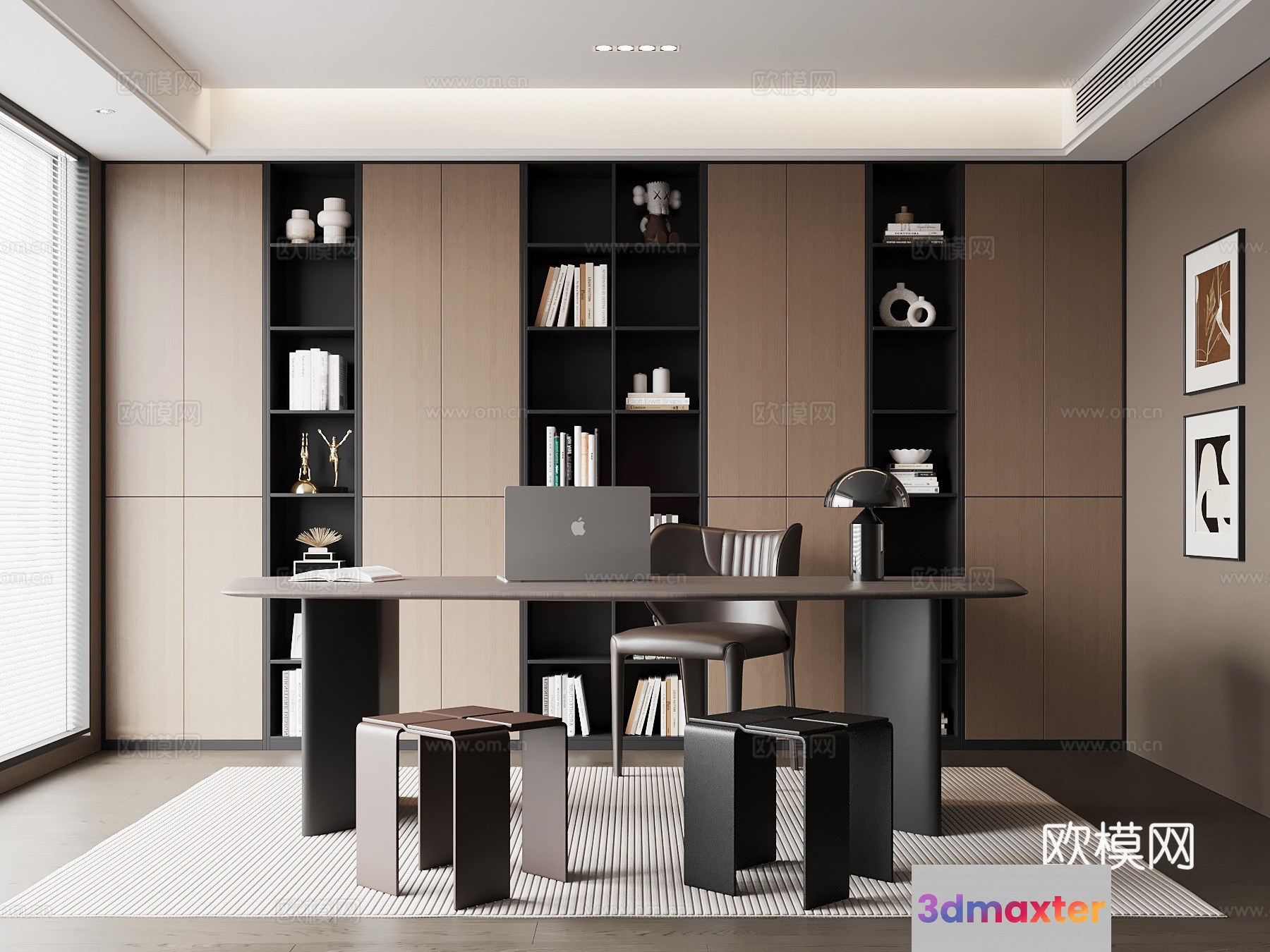 Modern Office Space 3D Model - 21734 - VRAY Render